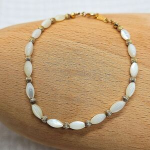 Vintage Avon Mother of Pearl Seed Bead  Bracelet